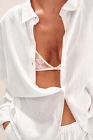 Linen-Blend Shirt