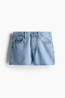 High-Waist Denim Shorts