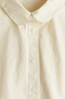 Balloon-Sleeved Cotton Shirt