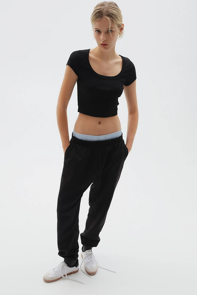 Ribbed Crop T-shirt