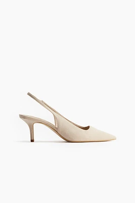 Pointed Slingback Pumps