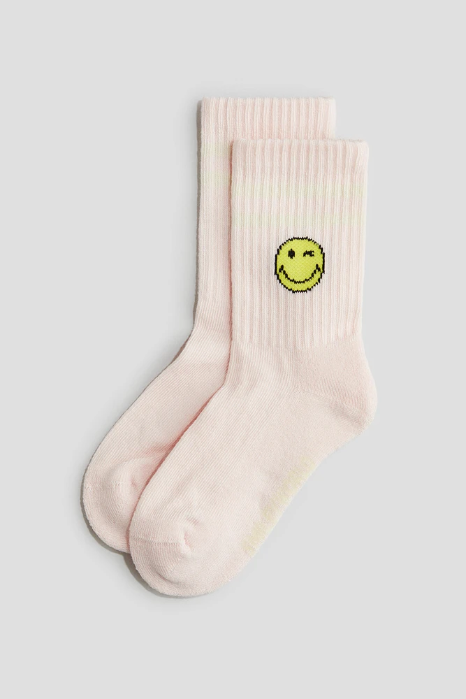 Lot de 5 paires chaussettes à motif intarsia