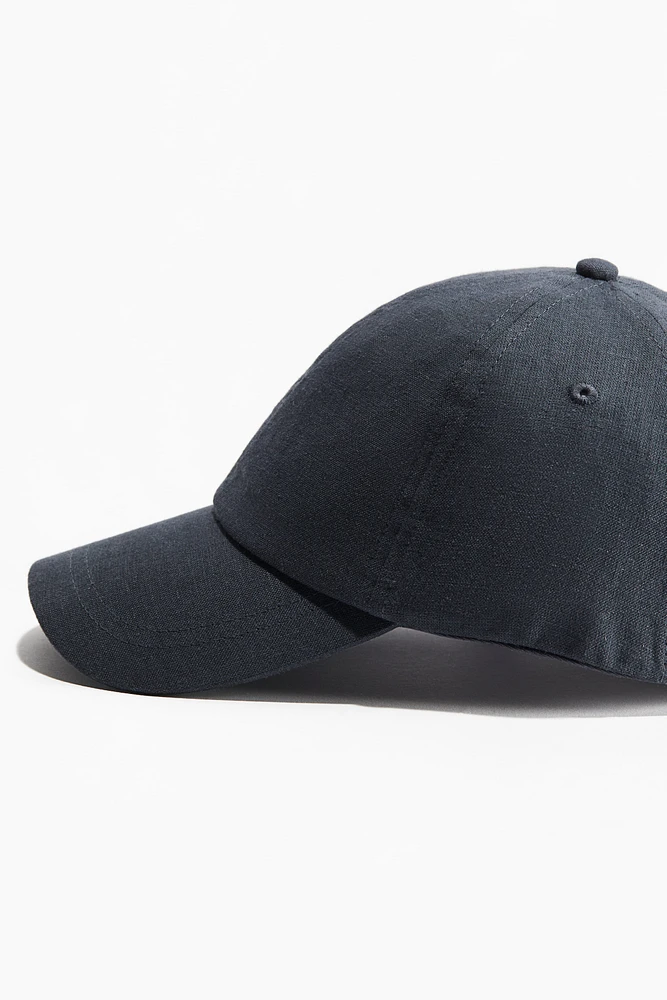 Linen-Blend Cap