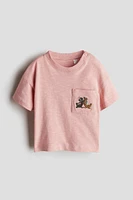 Cotton T-Shirt with Patch Pocket