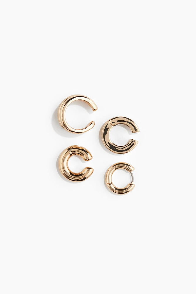 Lot de 4 bijoux d'oreilles