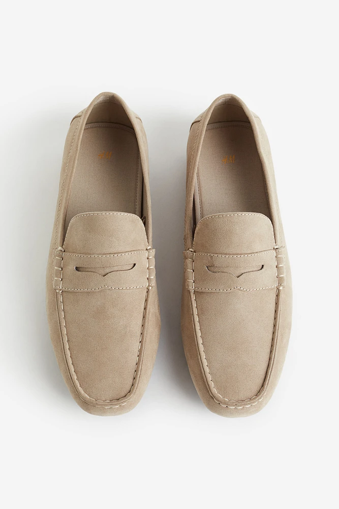 Faux Suede Driving Shoes