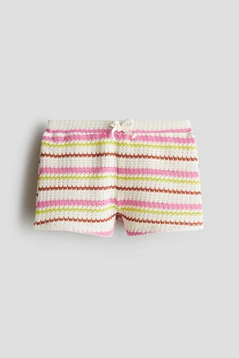 Textured-Knit Shorts