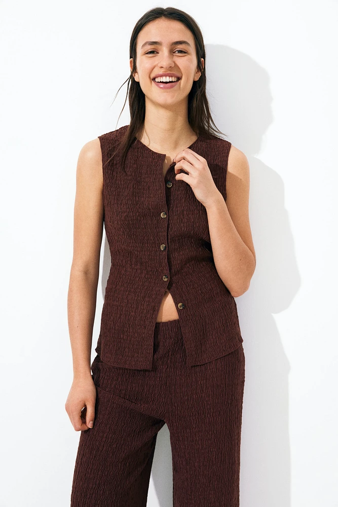 Textured Jersey Vest