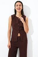 Textured Jersey Vest