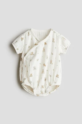 Printed Muslin Romper Suit