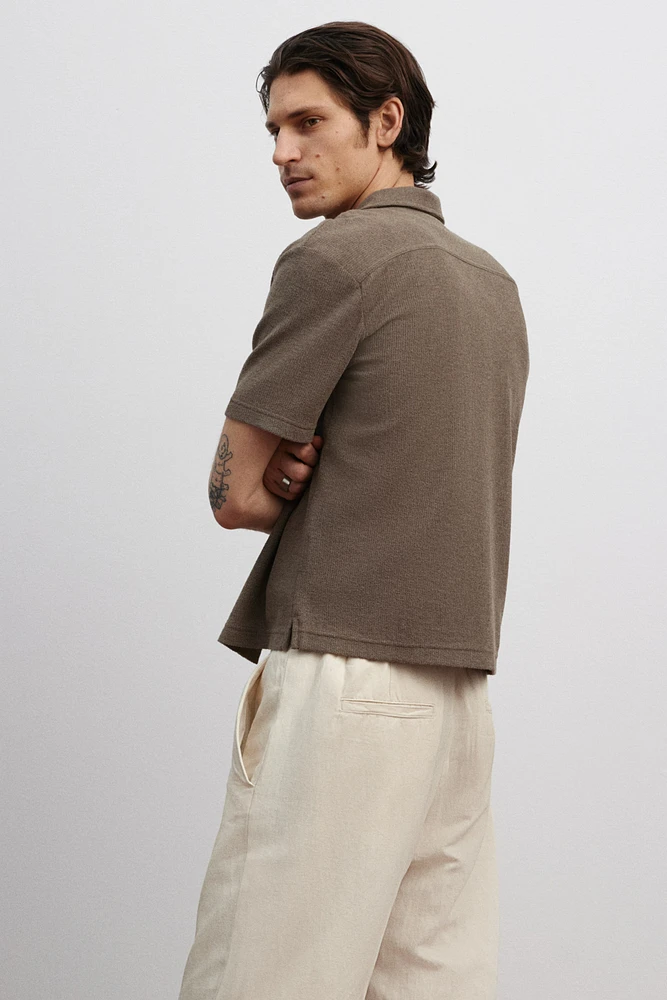Chemise Coupe Classique en jersey manches courtes