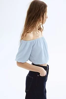 Off-the-Shoulder Crop Top