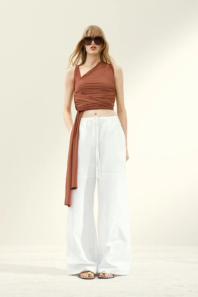 Asymmetric Wrap Top
