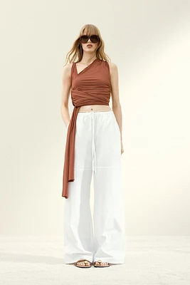 Asymmetric Wrap Top