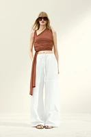 Asymmetric Wrap Top