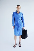 Linen-blend Shirt Dress