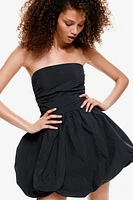 Bubble-hem Bandeau Dress