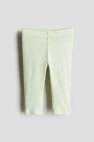 Ribbed Cotton Leggings