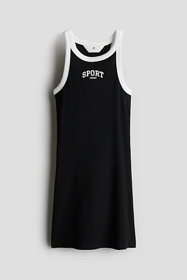 Robe en coton côtelé