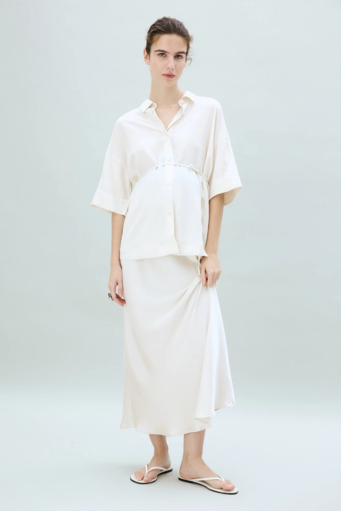 MAMA Chemise Before & After avec ceinture à nouer