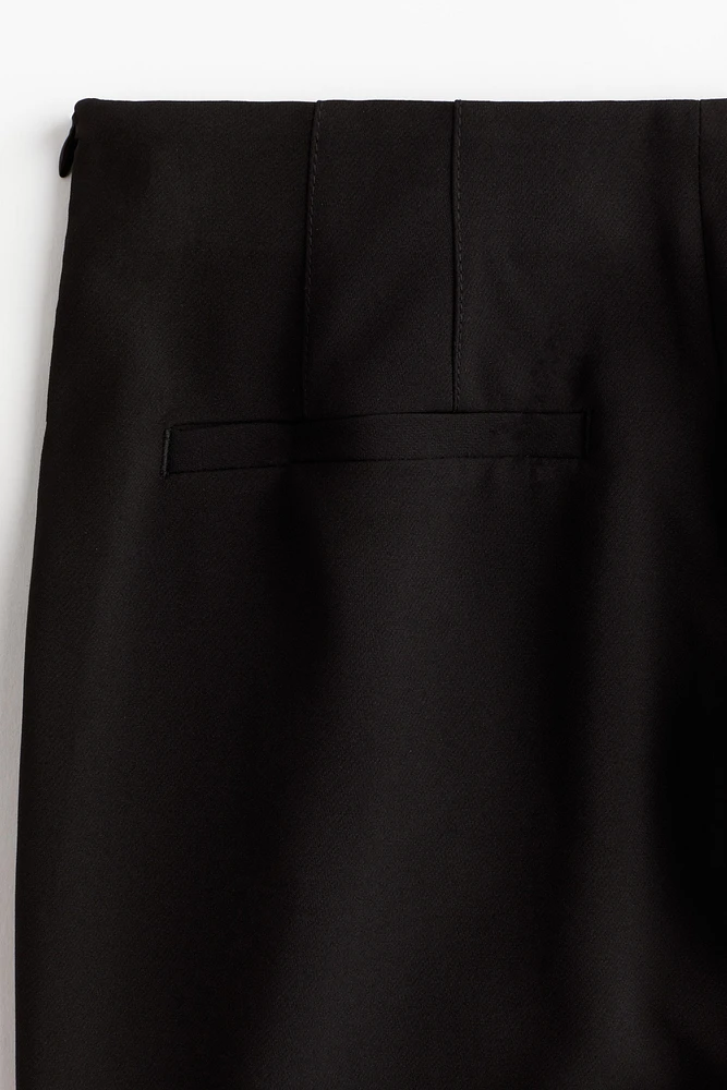 Button-Front Twill Pants