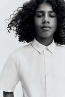Chemise à manches courtes en coton
