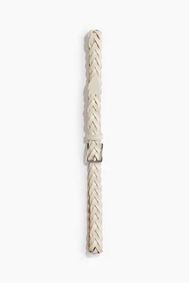 Ceinture en cuir tressé