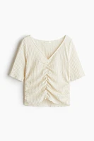 Draped Textured Top