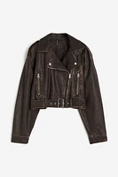 Coated Biker Jacket