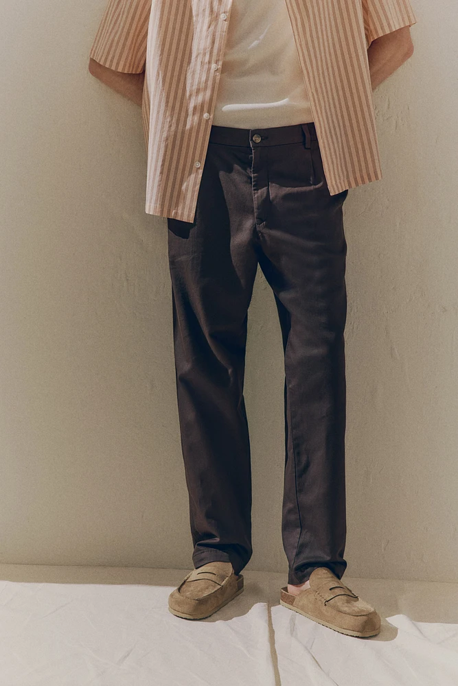Regular-Fit Lyocell-Blend Pants