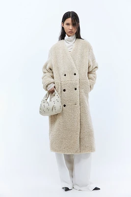 Teddy Fleece Maxi Coat