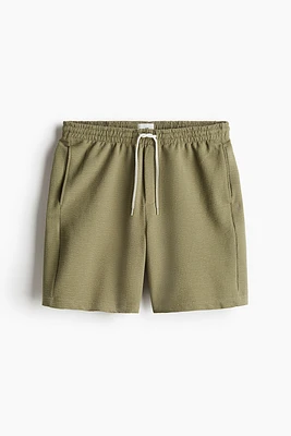 Regular Fit Waffled Shorts