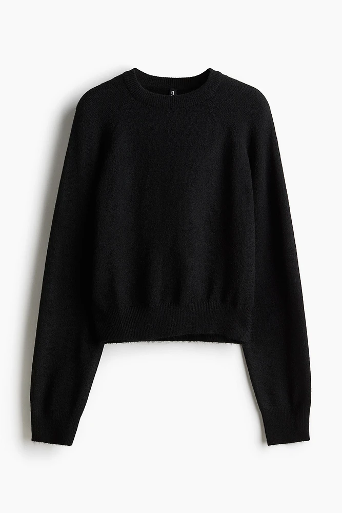 Short Fine-Knit Sweater