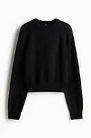 Short Fine-Knit Sweater