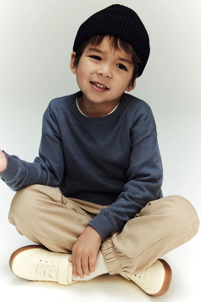 Loose-Fit Cotton Sweater