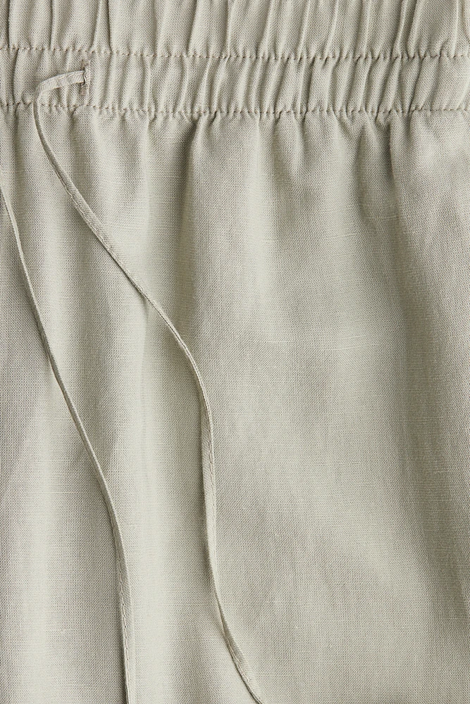Linen-Blend Pants