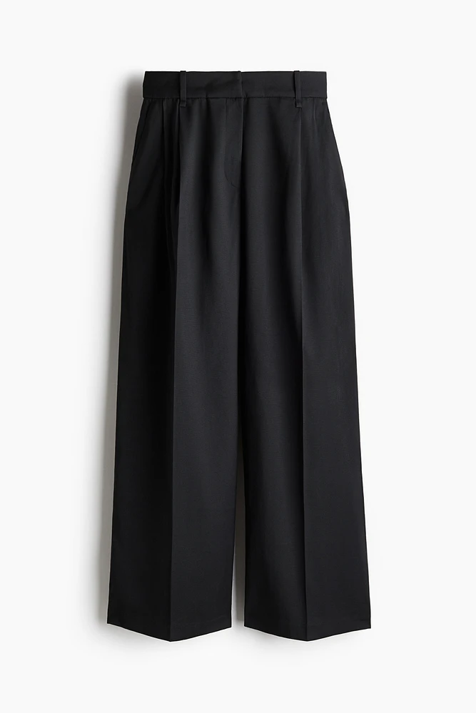 Wide-Leg Dress Pants