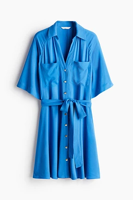 Tie-belt Shirt Dress