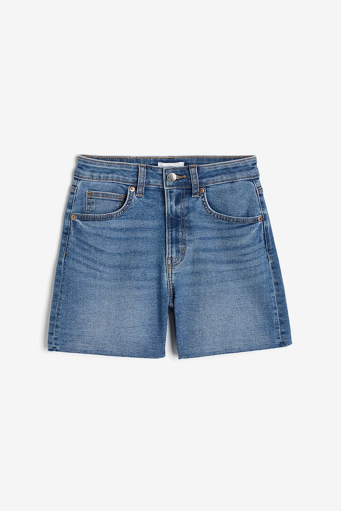 Skinny High Denim Shorts