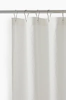 Jacquard-Weave Shower Curtain