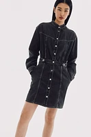 Long-sleeved Denim Dress