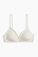 Padded Soft-Cup Microfiber Bra