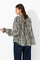 Blouse ample avec col à nouer