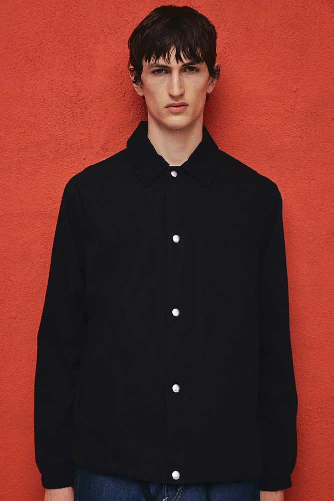 Veste d'entraîneur en toile à coupe classique
