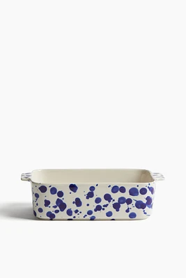 Speckled-Glaze Stoneware Baking Dish