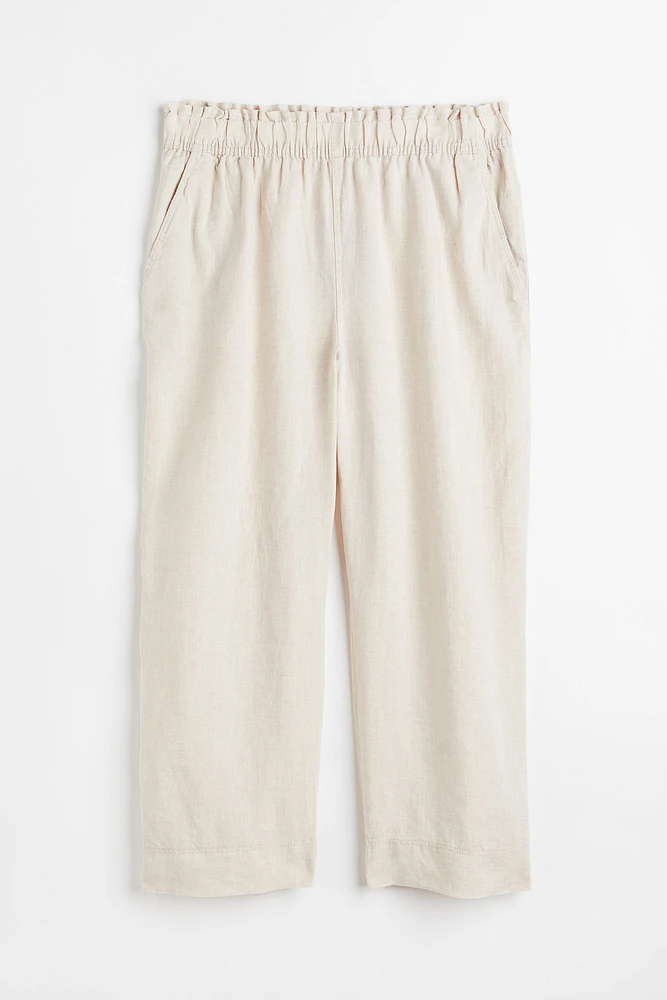 H&M+ Ankle-length Linen Pants