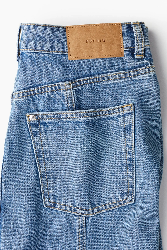 Flared Denim Skirt