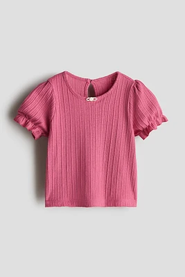 Textured Jersey Top