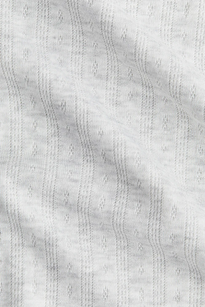 Pointelle-Jersey Dress