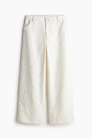 Frayed-edge Twill Pants